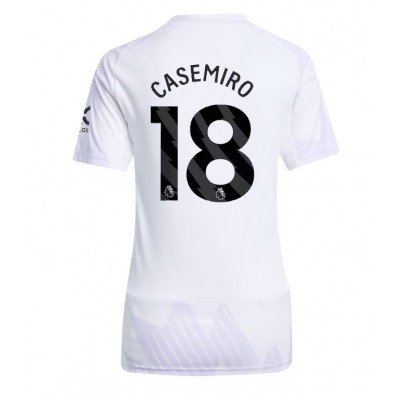 Camiseta Manchester United Casemiro #18 Segunda Equipación Replica 2025-26 para mujer mangas cortas Camiseta Manchester United Casemiro #18 Segunda Equipación Replica 2025-26 para mujer mangas cortas